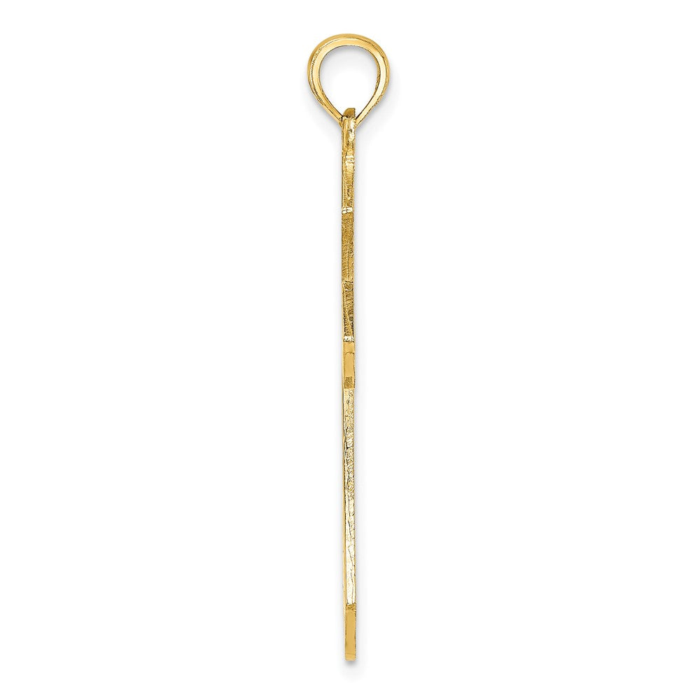 10K Filigree Cross Charm