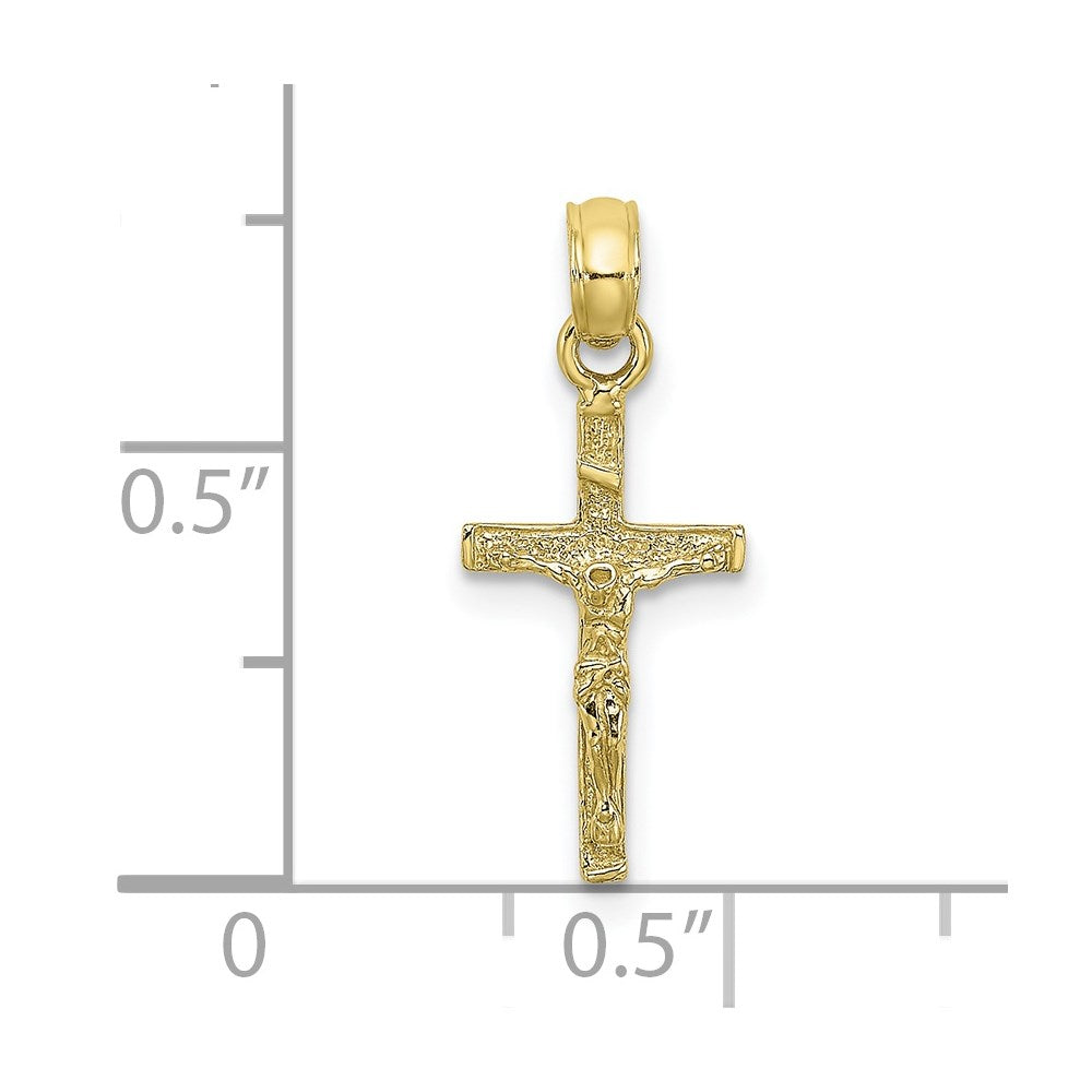 10K Mini Crucifix Charm