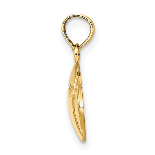 10K Engraveable Football Charm