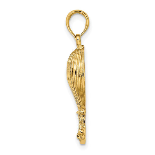 10K Polished Hot Air Balloon Charm