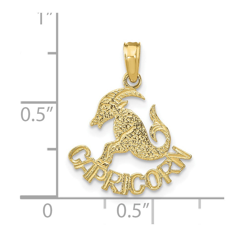 10K CAPRICORN Zodiac Charm