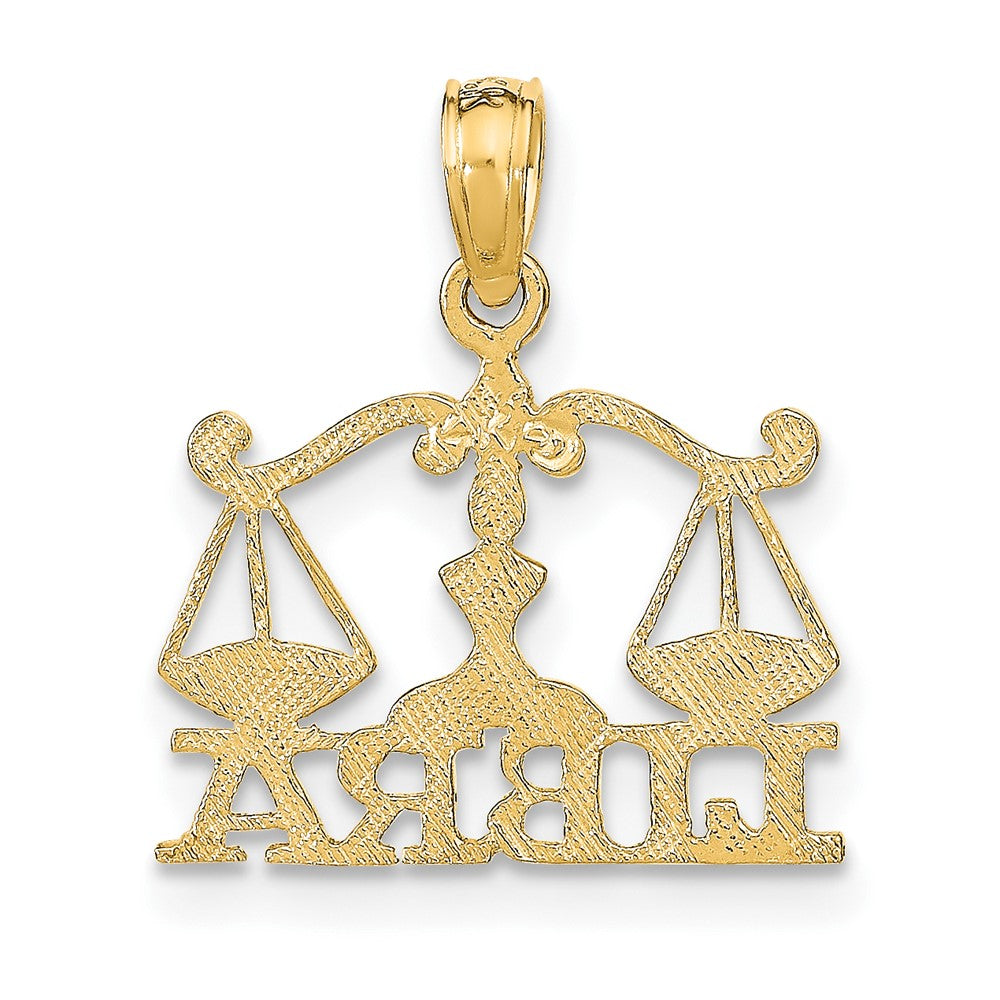 10K LIBRA Zodiac Charm