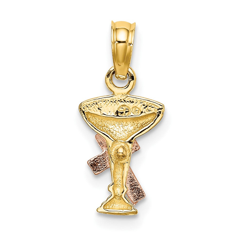 10K Two-Tone Communion Cup w/ Cross Charm