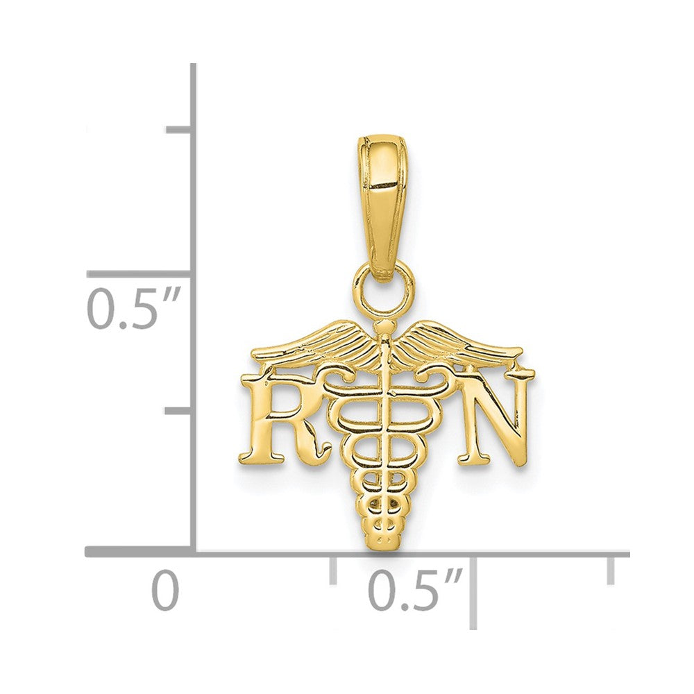 10K RN Caduceus Charm