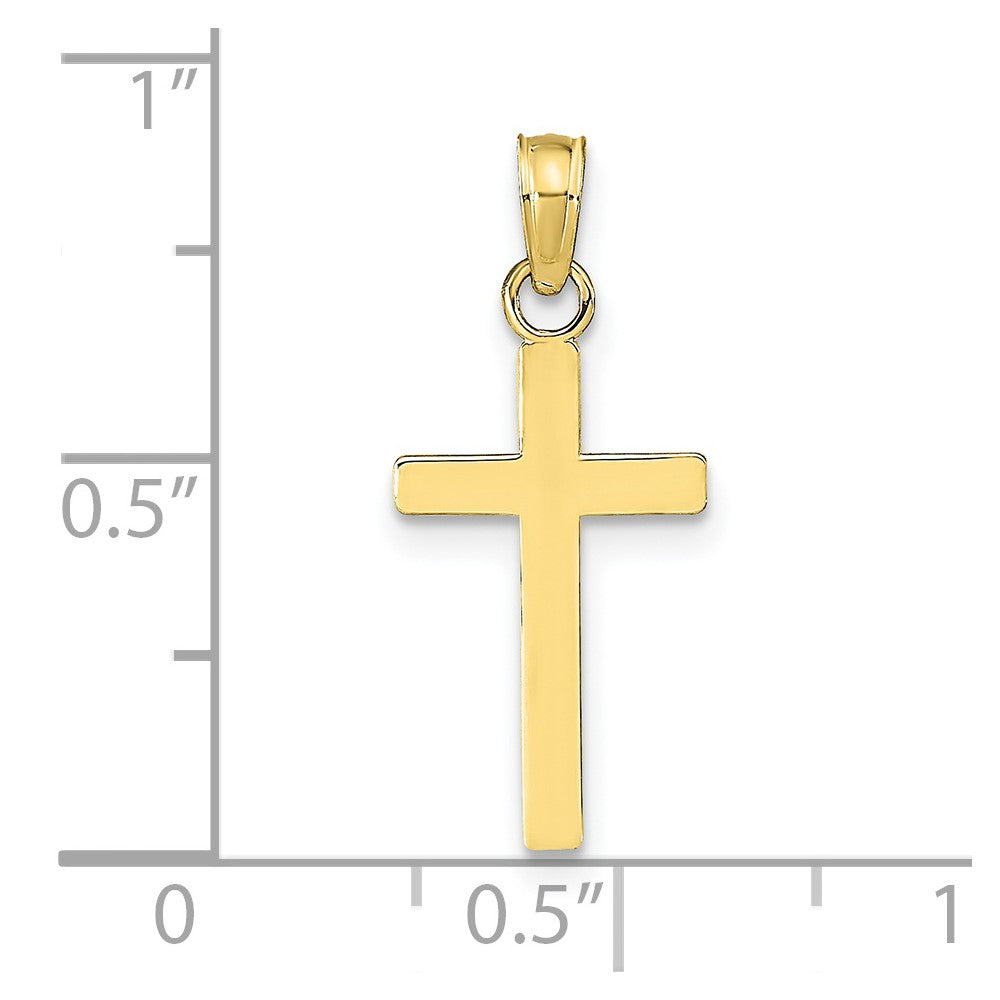 10k Polished Cross Pendant