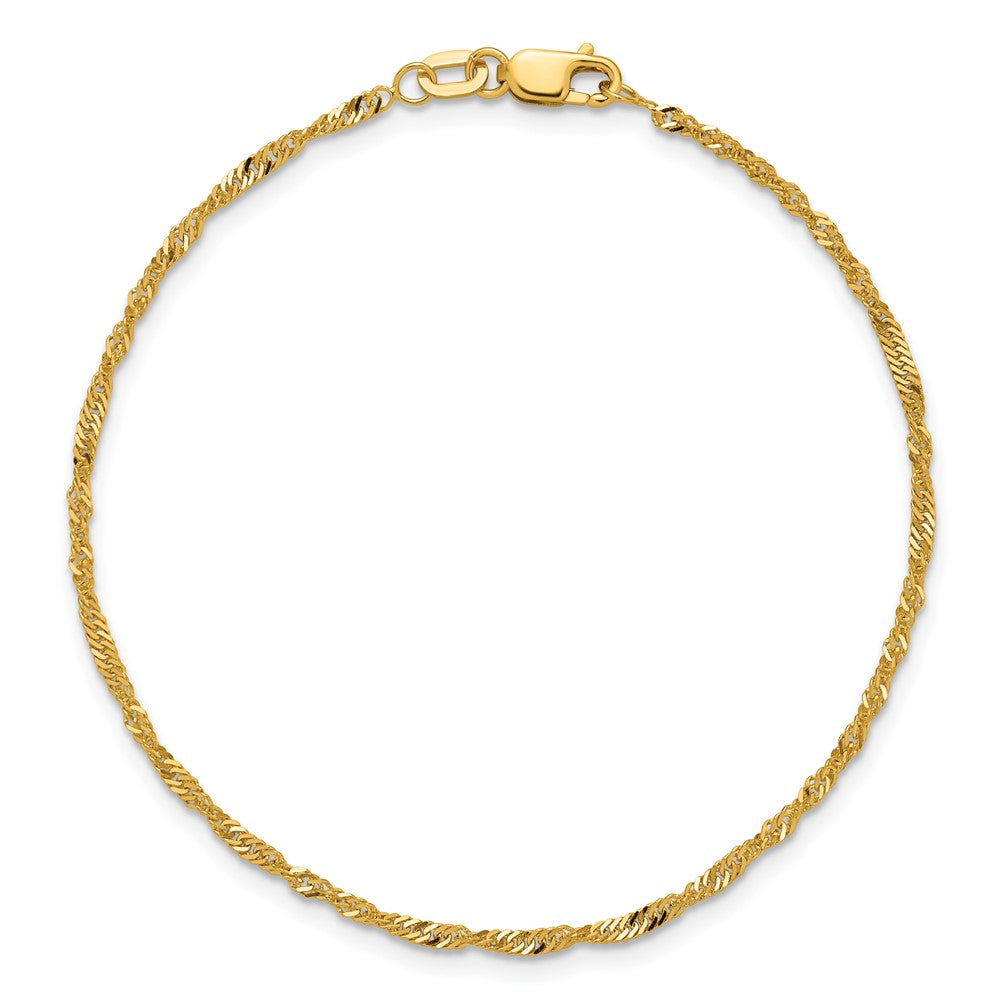 10k 1.7mm Singapore Chain