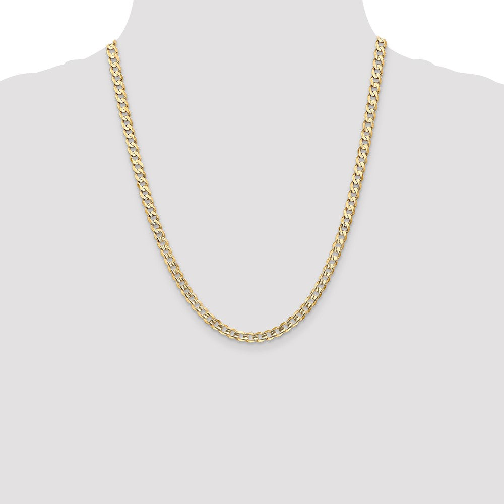 10K 5.25mm Open Concave Curb Chain 10K