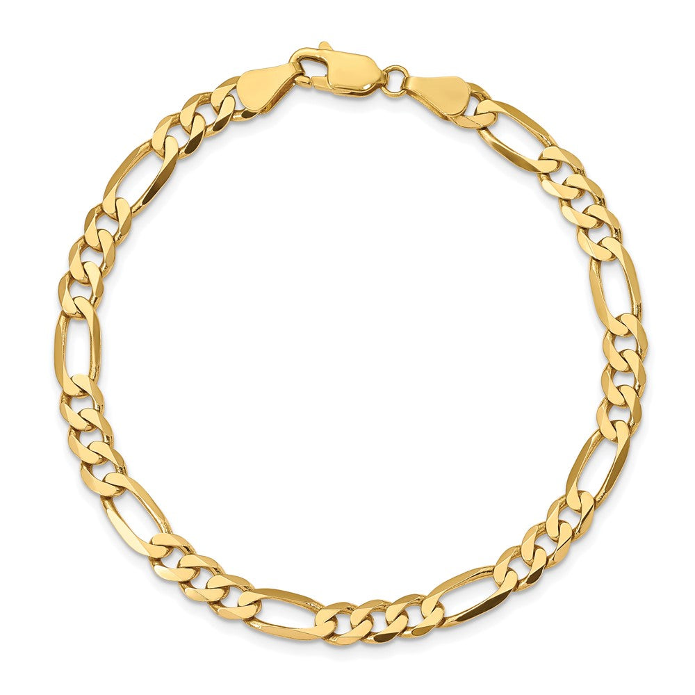 10k 5.5mm Concave Open Figaro Chain