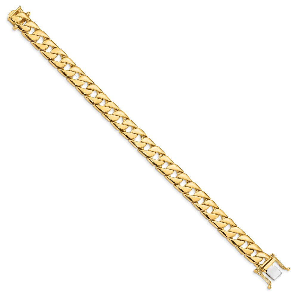 10k 10.2mm Hand-Polished Fancy Link Bracelet