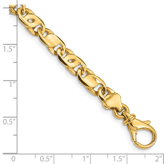 10k 5.80mm Hand-Polished Fancy Link Bracelet