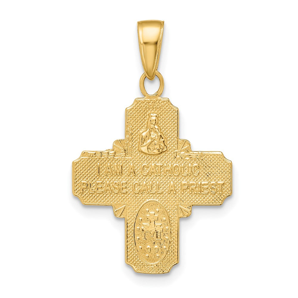 10k 4-Way Medal Pendant
