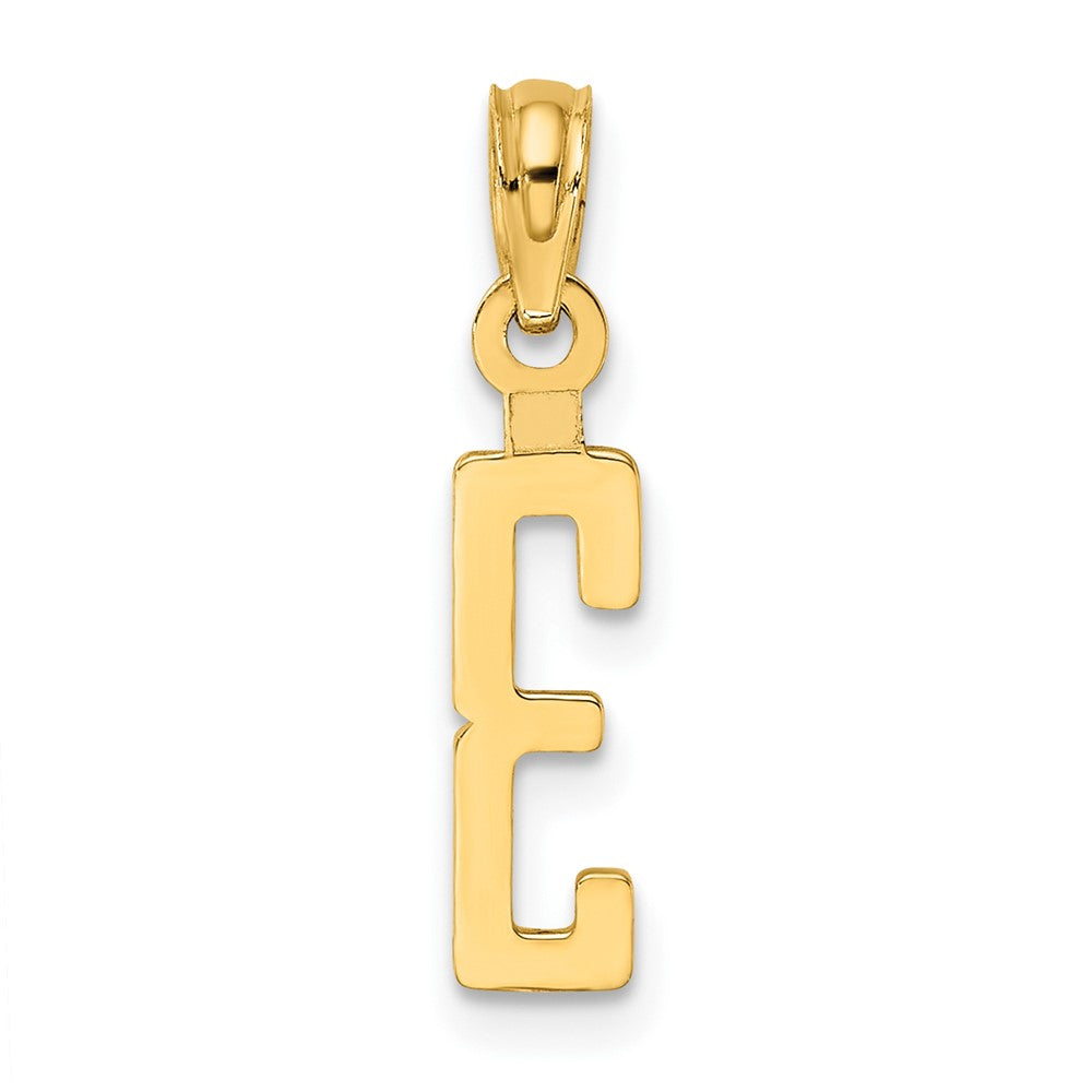10k Small Number 3 Block Charm
