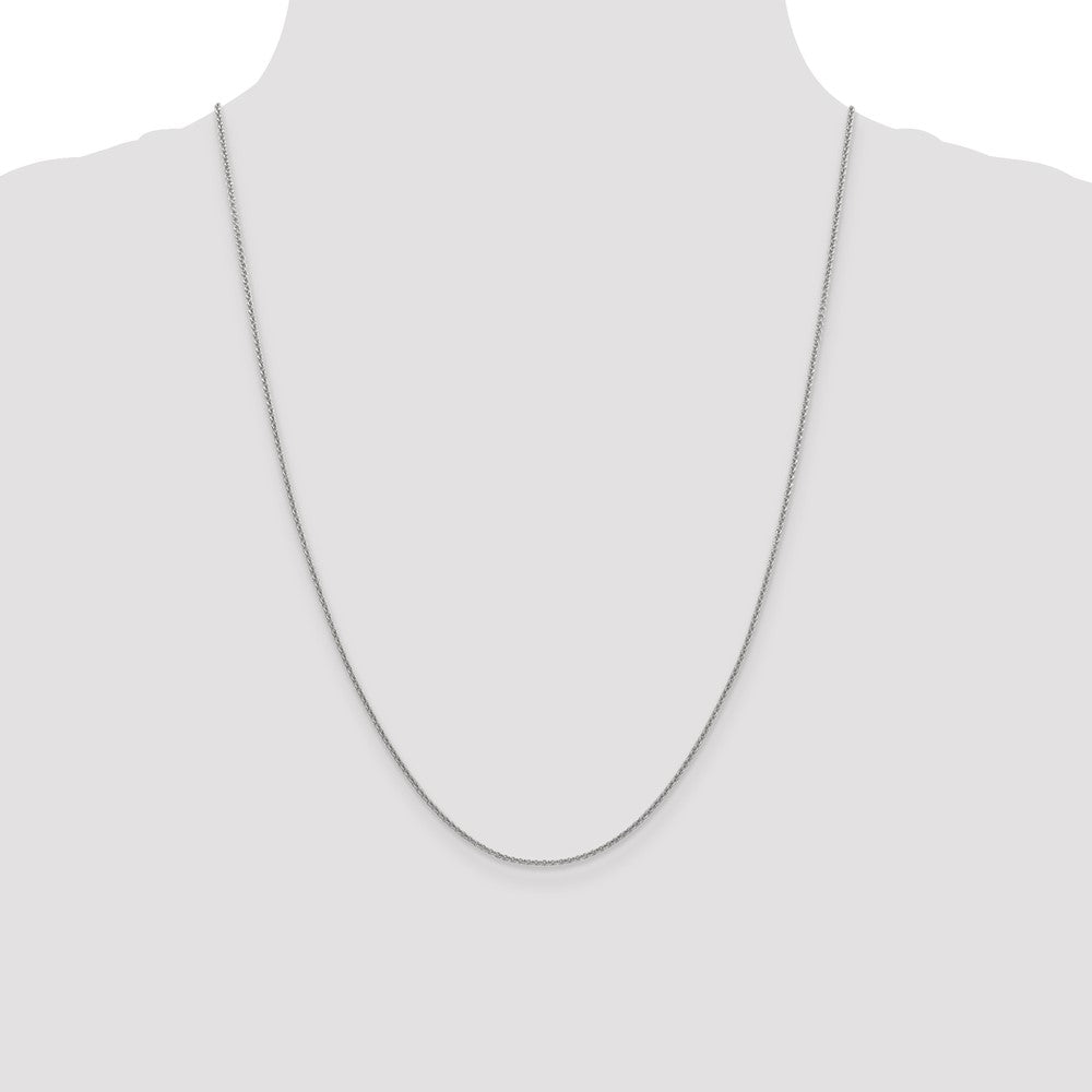 10k WG 1.4mm Round Open Link Cable Chain