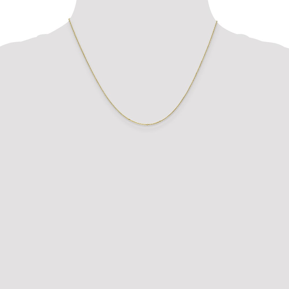 10k .8mm D/C Cable with Spring Ring Clasp Chain