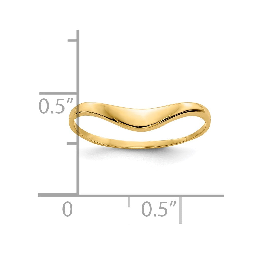 10K Polished Dome Ring