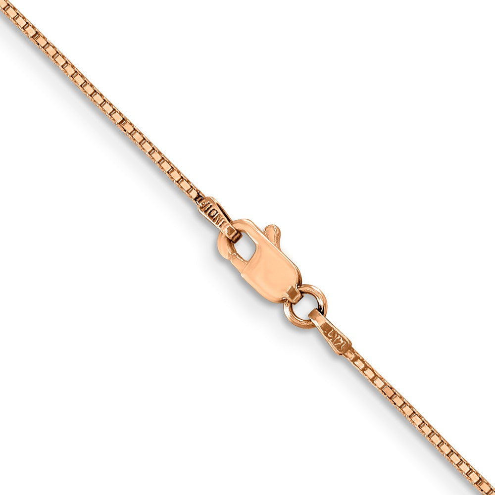 10k Rose Gold .9mm Box Chain