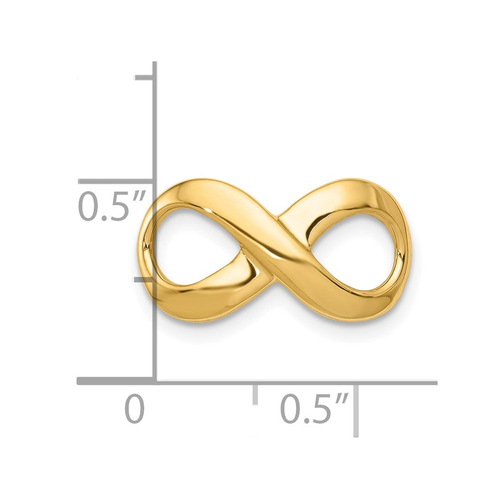 10K Fancy Polished Infinity Figure-8 Slide