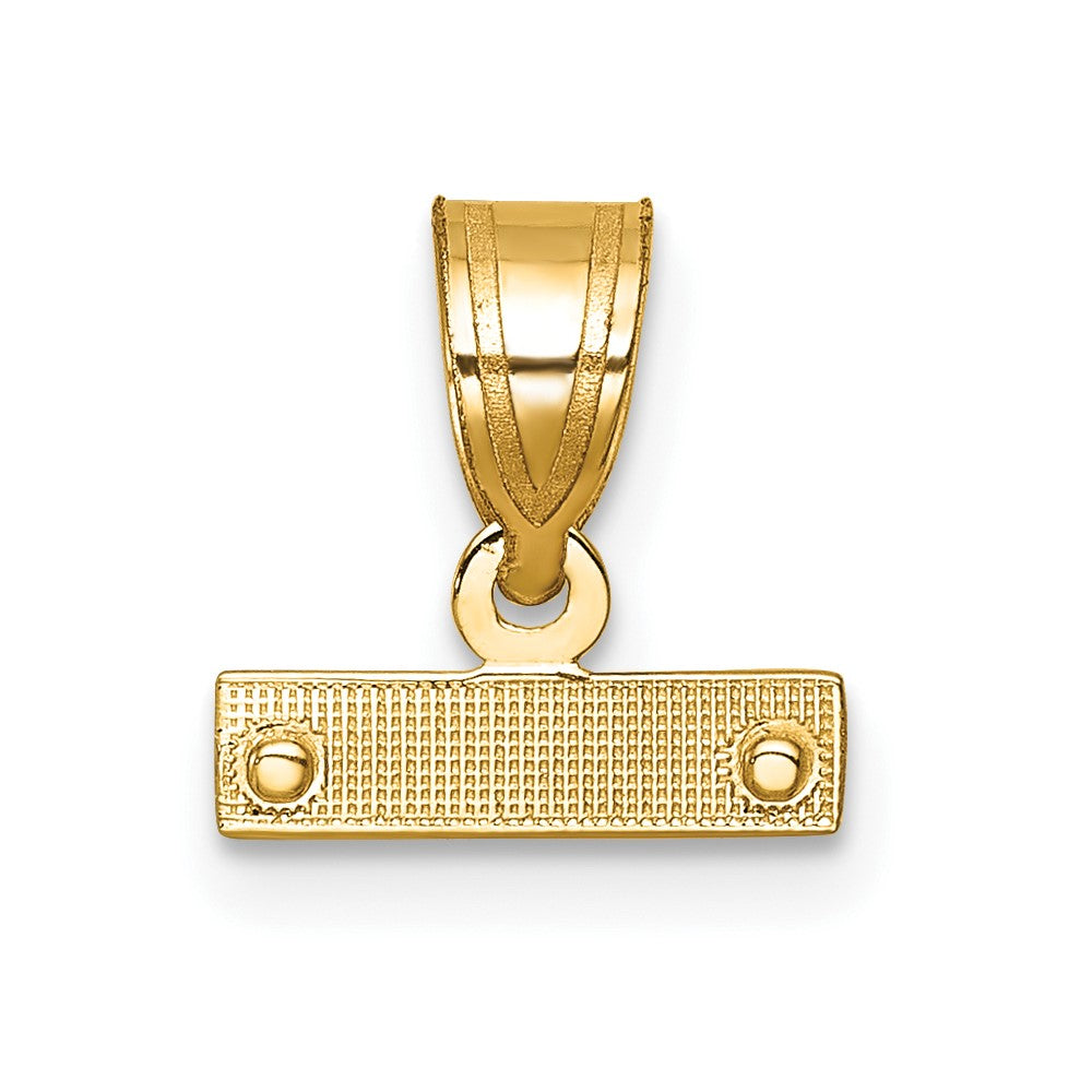 10ky Casted Small Diamond-cut Top Charm