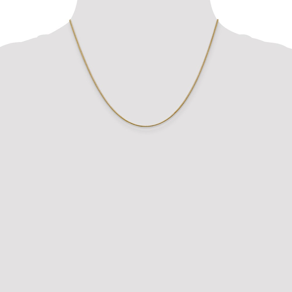 10k 1.1mm Round Snake Chain