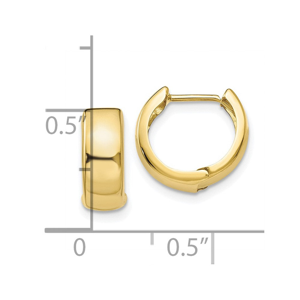 10k Hinged Hoop Earrings
