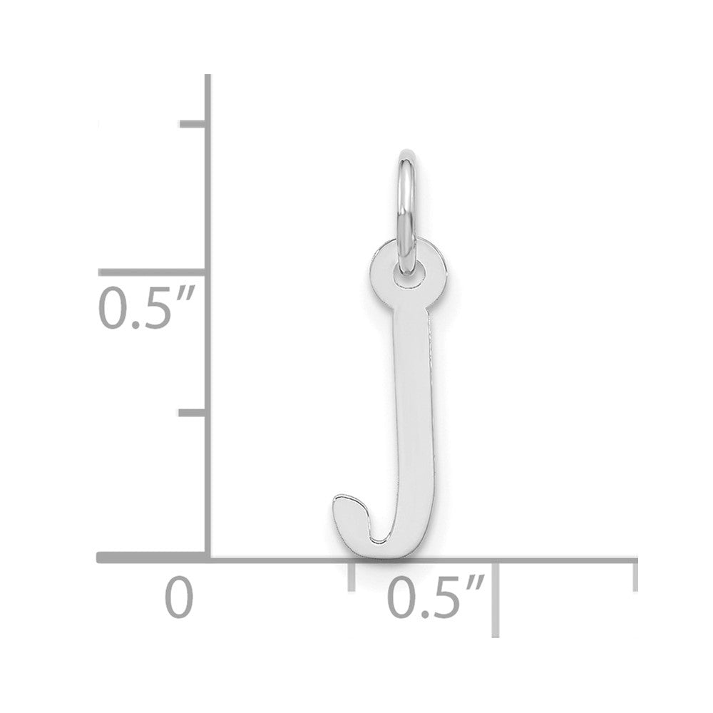 10kw Large Slanted Block Initial J Charm
