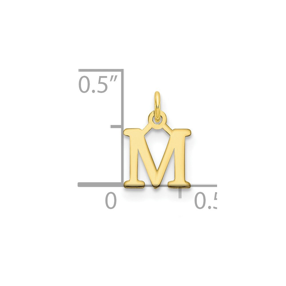 10ky Cutout Letter M Initial Charm