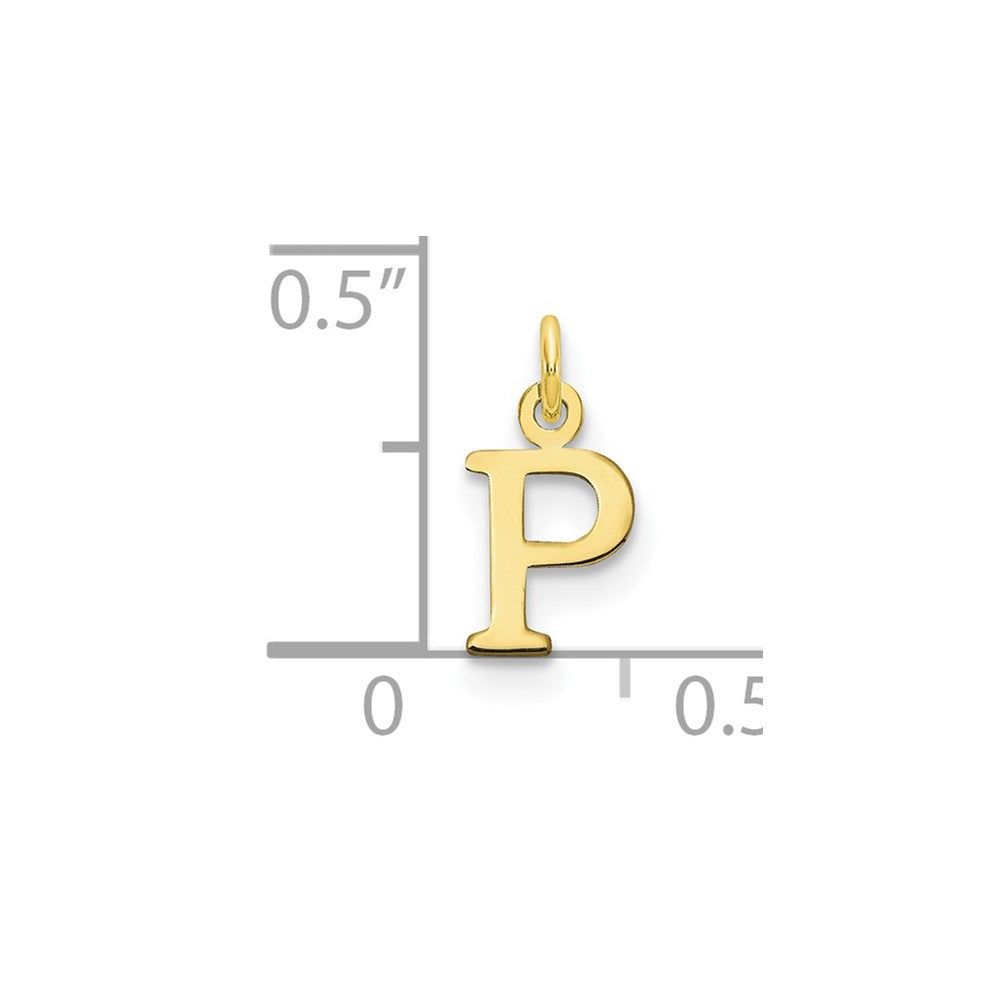 10ky Cutout Letter P Initial Charm