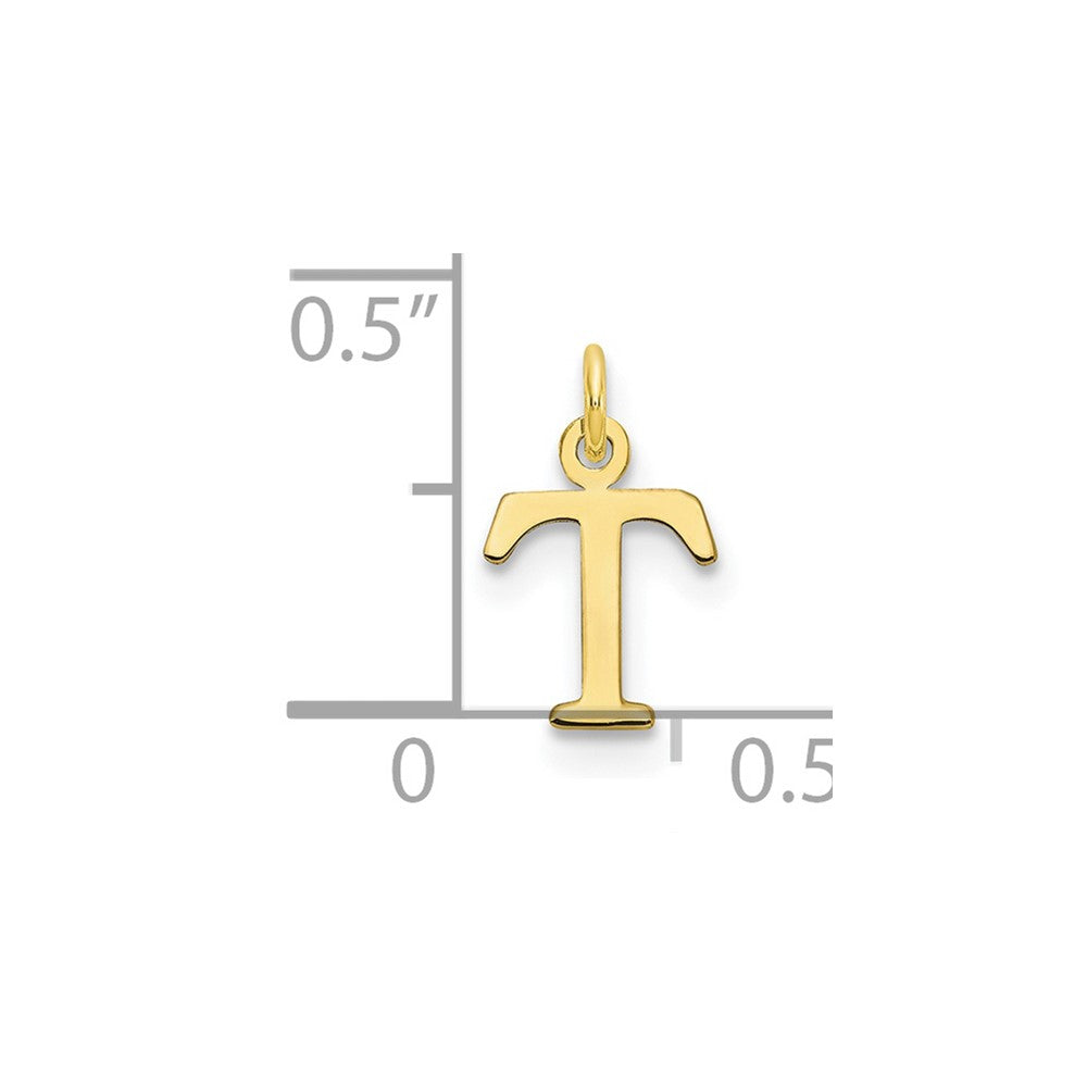 10ky Cutout Letter T Initial Charm