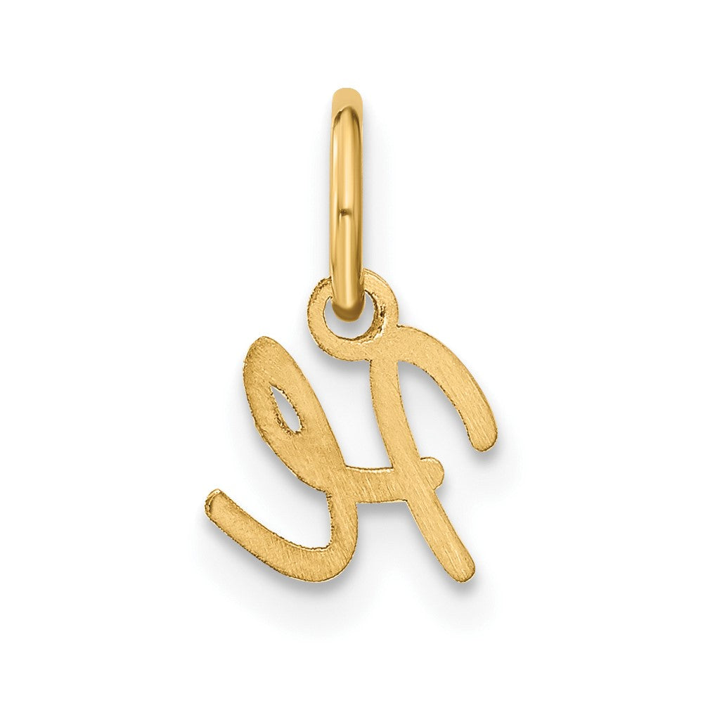 10KY Upper case Letter H Initial Charm