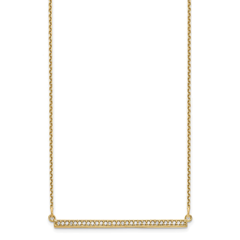 10ky Diamond Bar Necklace