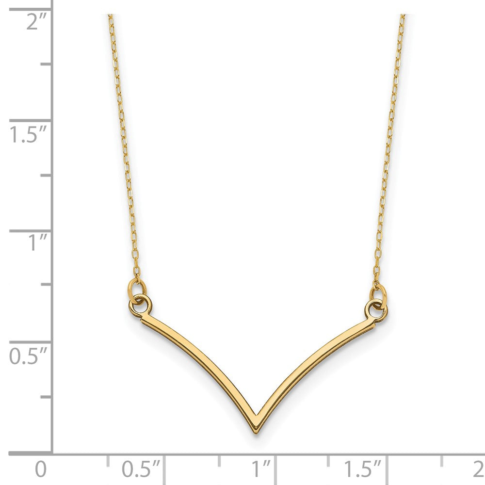 10k V-Shape 18 inch Necklace