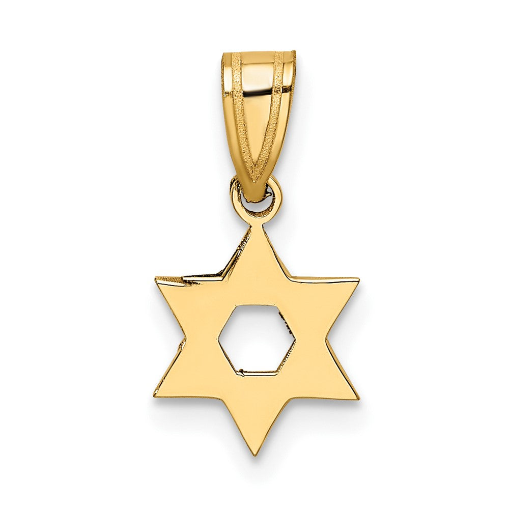 10k Small Star of David Pendant