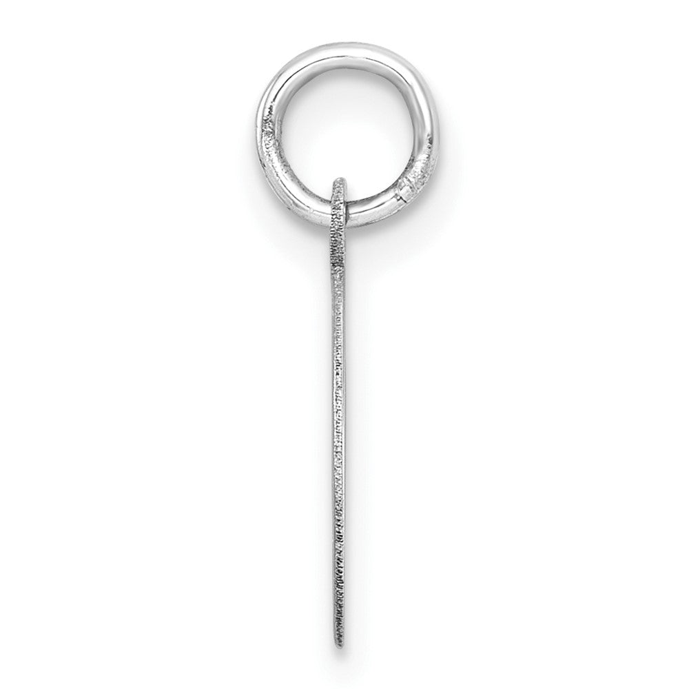 10K White Gold Plain .013 Gauge 11.5x11.5mm Circular Engravable Disc Charm