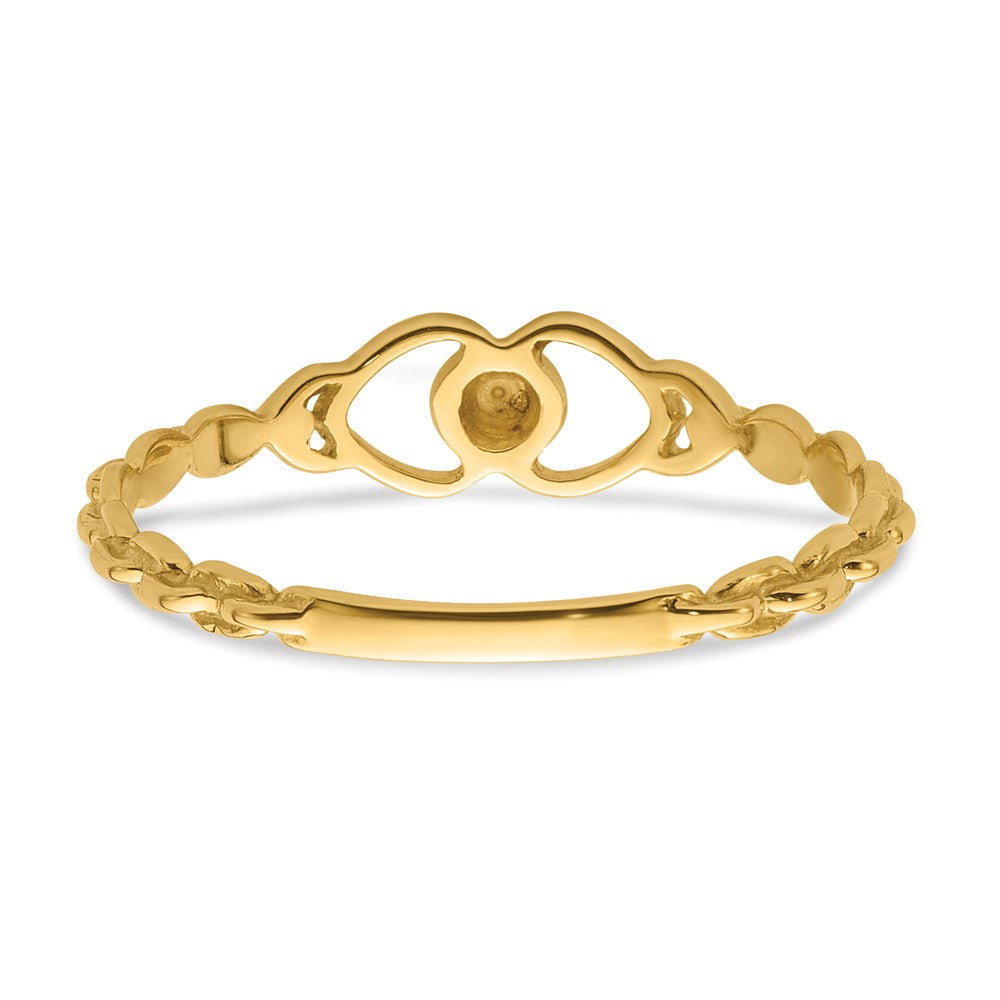 10K .01ct. Diamond Heart Ring Mounting