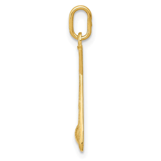 10k Diamond-cut Baseball Bats and Ball Pendant