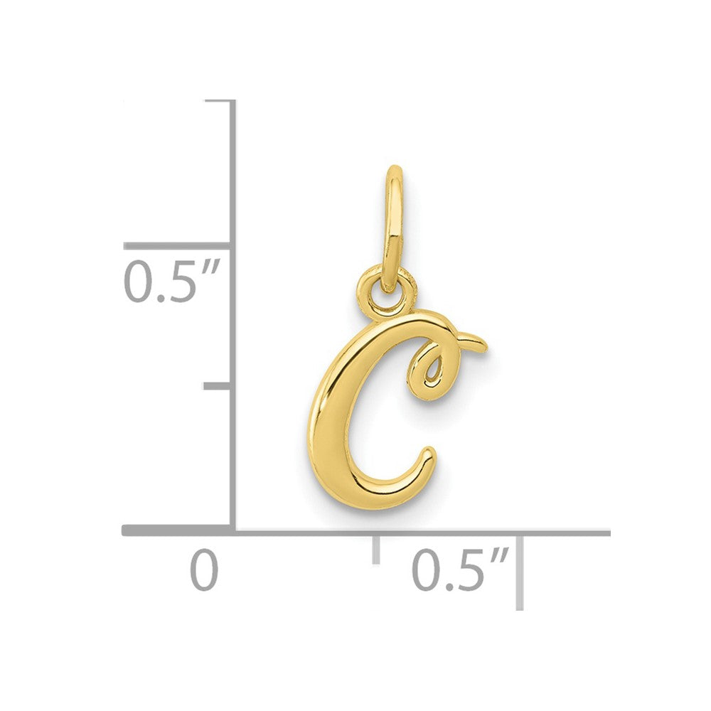10k Lower Case Letter c Initial Charm