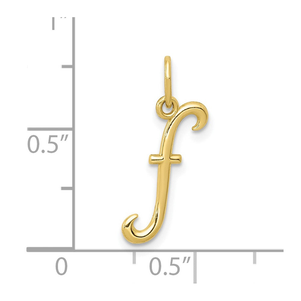 10k Lower Case Letter F Initial Charm