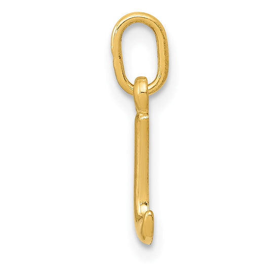 10k Lower Case Letter i Initial Charm