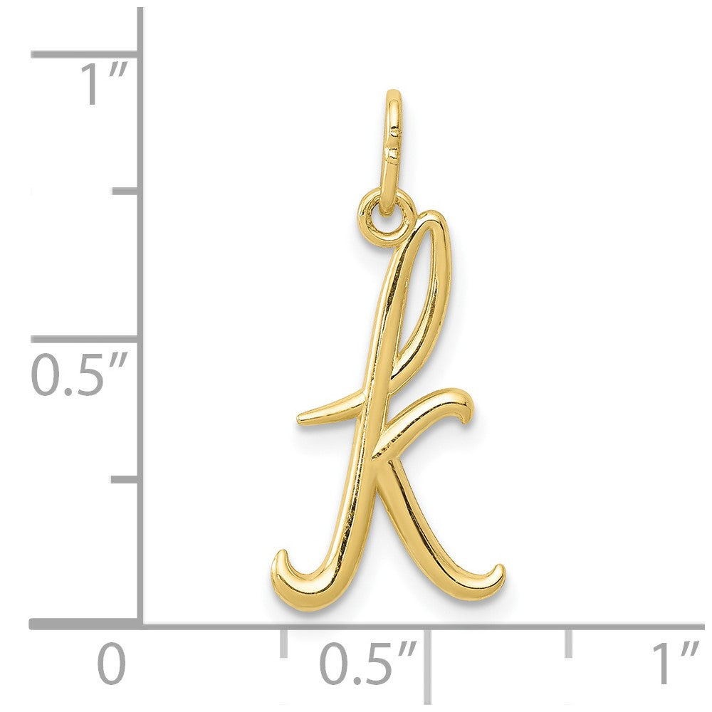 10k Lower Case Letter k Initial Charm