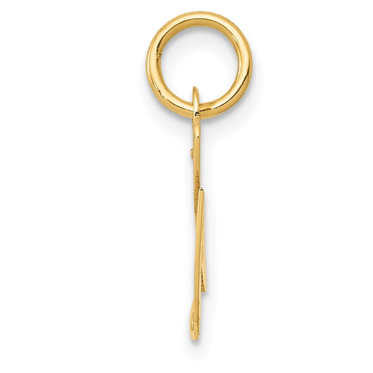 10K Medium Fancy Script Initial G Charm