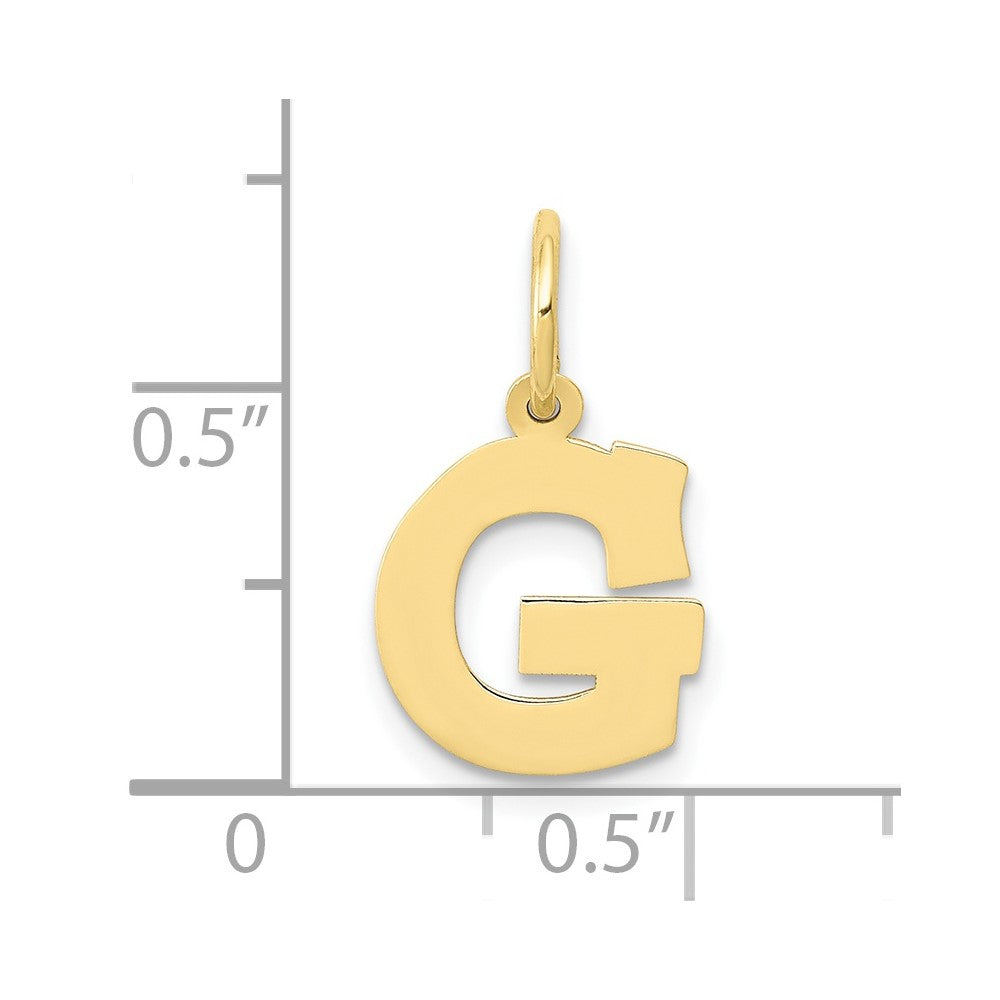 10k Small Block Initial G Charm