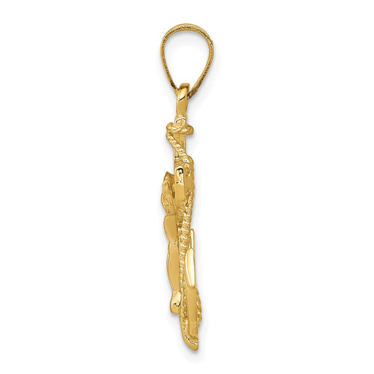 10k Mariners Crucifix Pendant