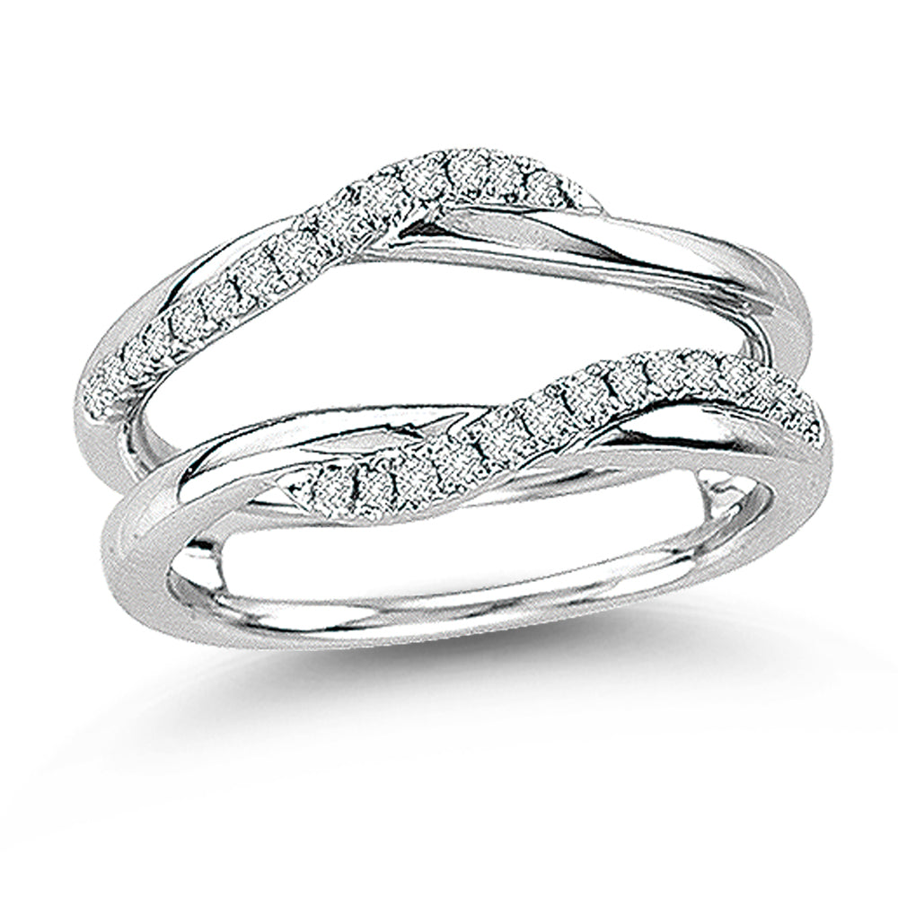 14K 0.21CT Diamond RING GUARD.