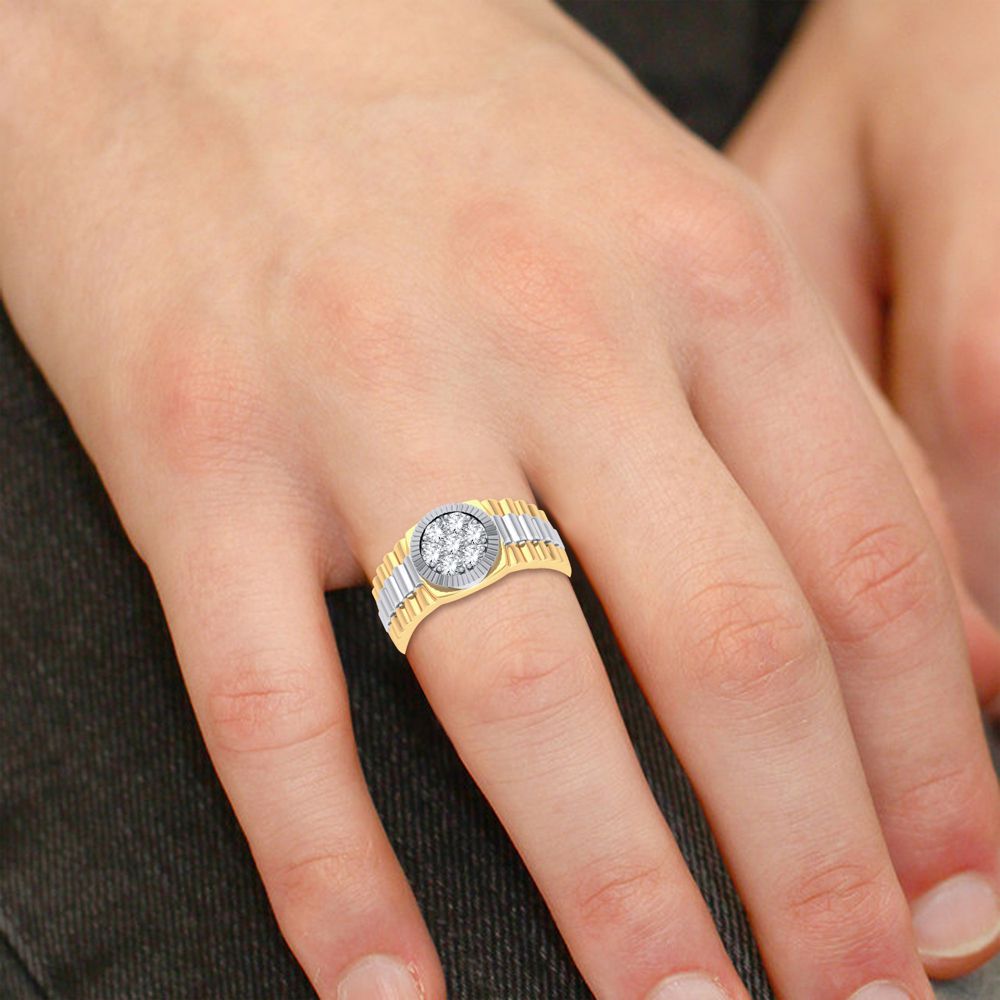 14K 0.50ct Diamond Mens Ring