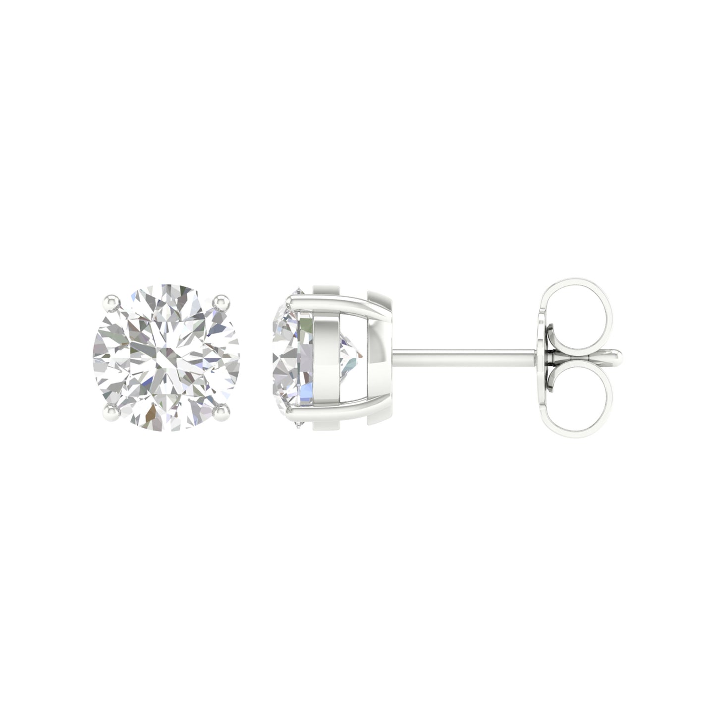 14K 5.00CT Certified Lab-Grown Diamond Earrings (IGI Certified)