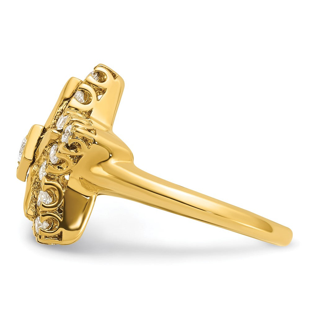 IBGoodman 10k Women's Polished Eastern Star Masonic Ring Mounting