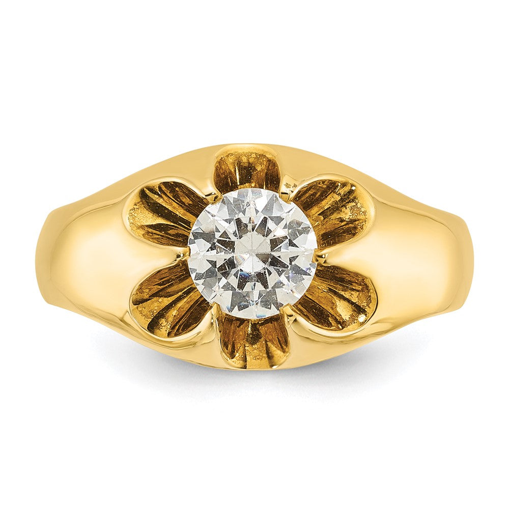 IBGoodman 14k 1 carat Lab Grown Diamond VS/SI+ G+ Complete Men's Ring