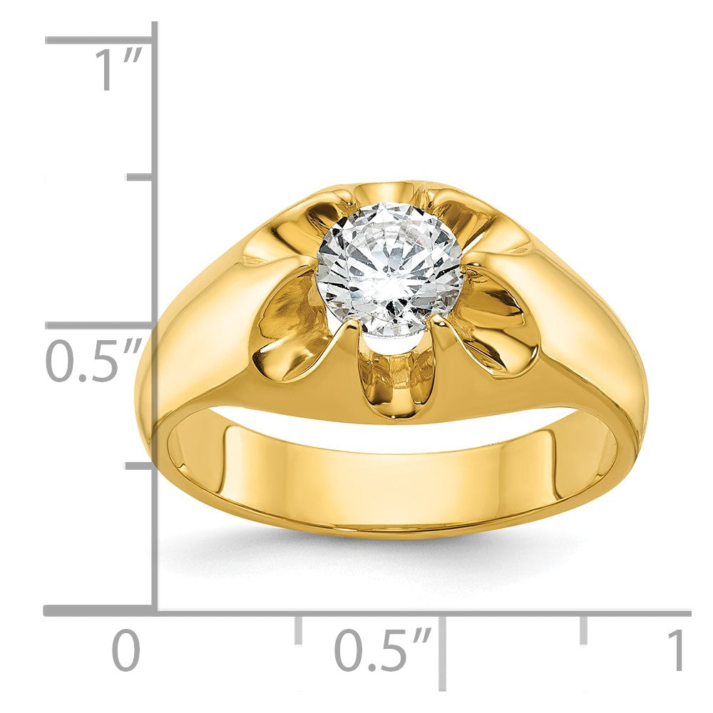 IBGoodman 14k 1 carat Lab Grown Diamond VS/SI+ G+ Complete Men's Ring