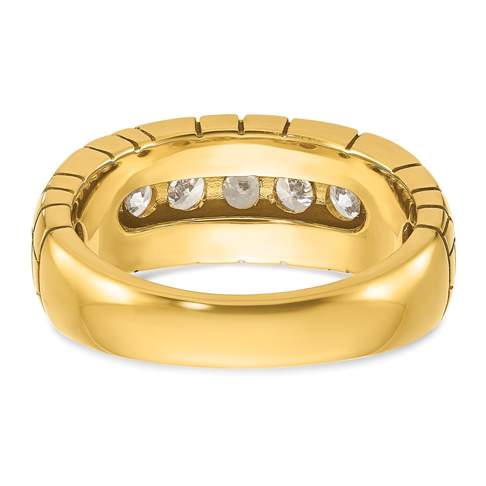 IBGoodman 14k 1 carat Lab Grown Diamond VS/SI+ G+ Complete Men's Nugget Ring
