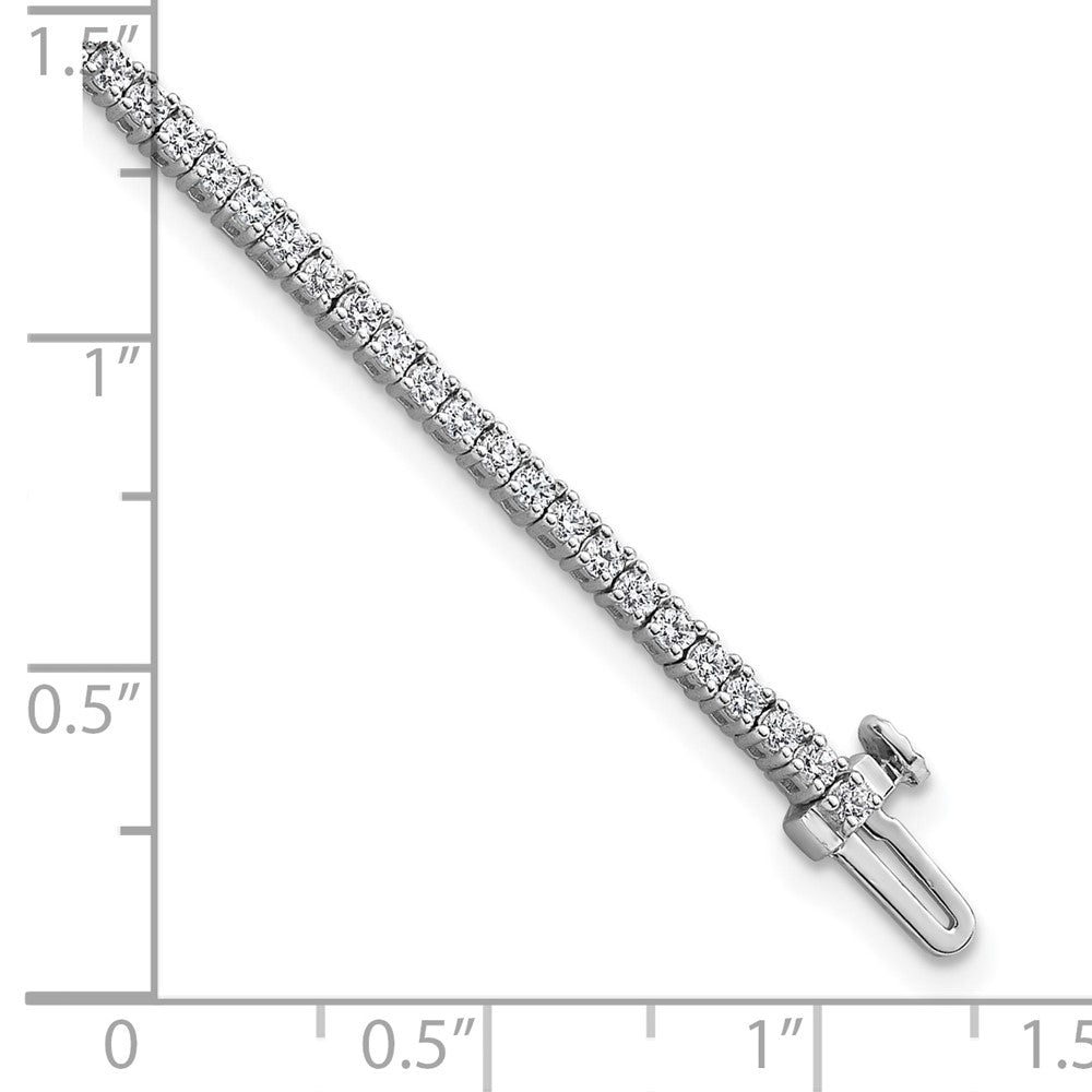 14k White Gold 2 carat Lab Grown Diamond VS/SI+ G+ Complete Tennis Bracelet